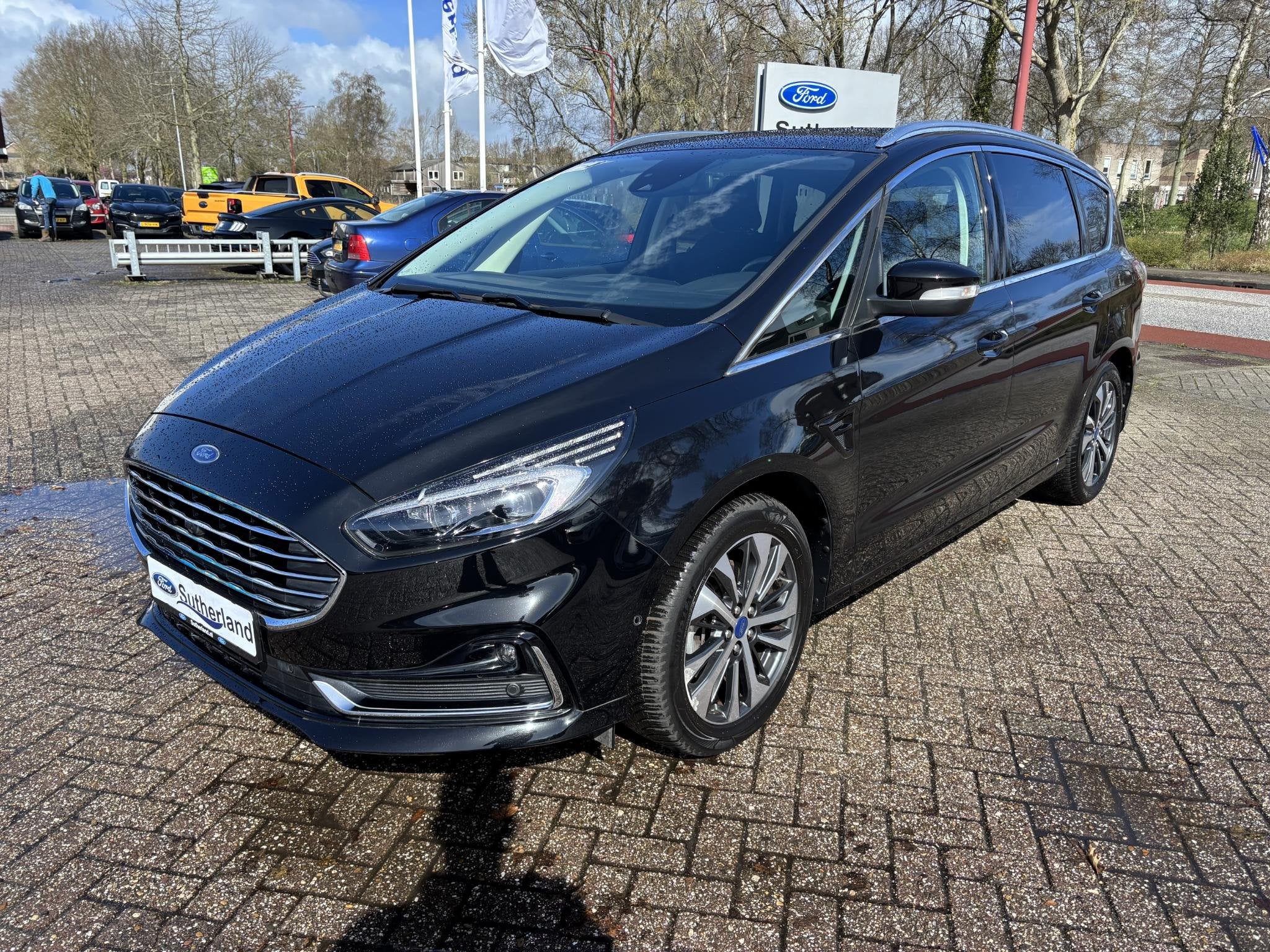 Ford S-Max 2.5 FHEV Titanium 190pk | AGR-stoelen | Adaptive, Auto's, Ford, Stof, Gebruikt, Zwart, Origineel Nederlands