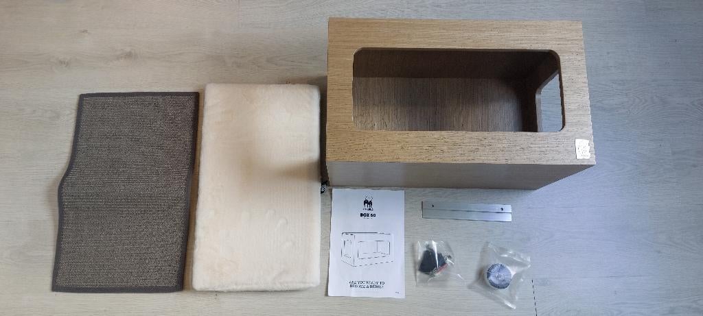 Petrebels Krabmeubel - Box 60 Old Grey, Ophalen, Zo goed als nieuw, Krabpaal