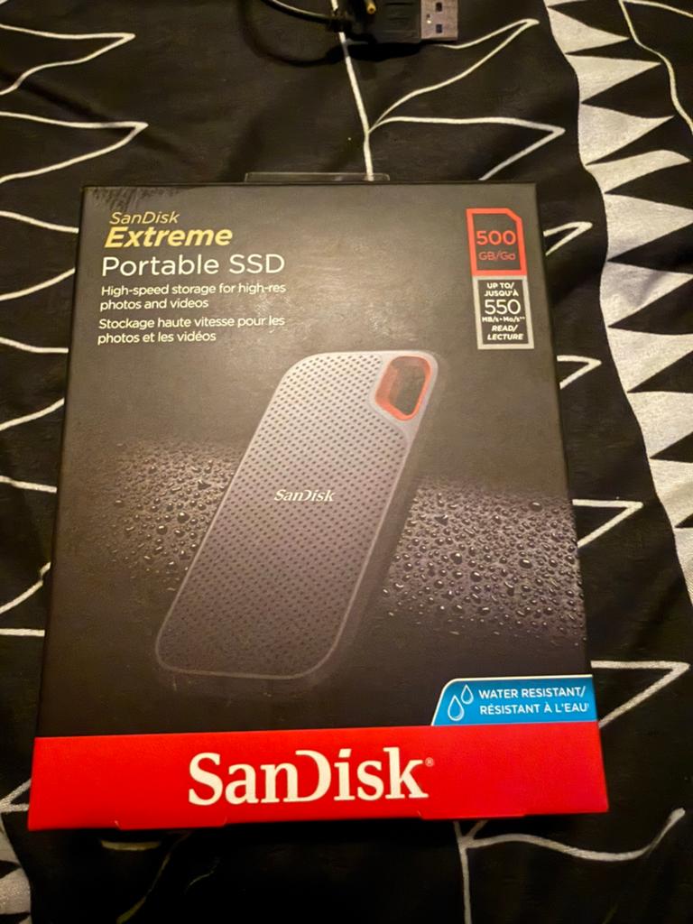 SanDisk Extreme portable 500gb, Computers en Software, Harde schijven, Nieuw, Extern, SanDisk, Ophalen of Verzenden