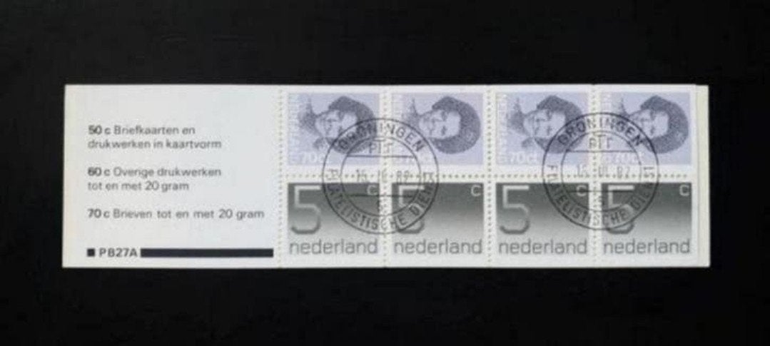 Postzegelboekje PB 27a gestempeld, Postzegels en Munten, Postzegels | Nederland, Ophalen of Verzenden