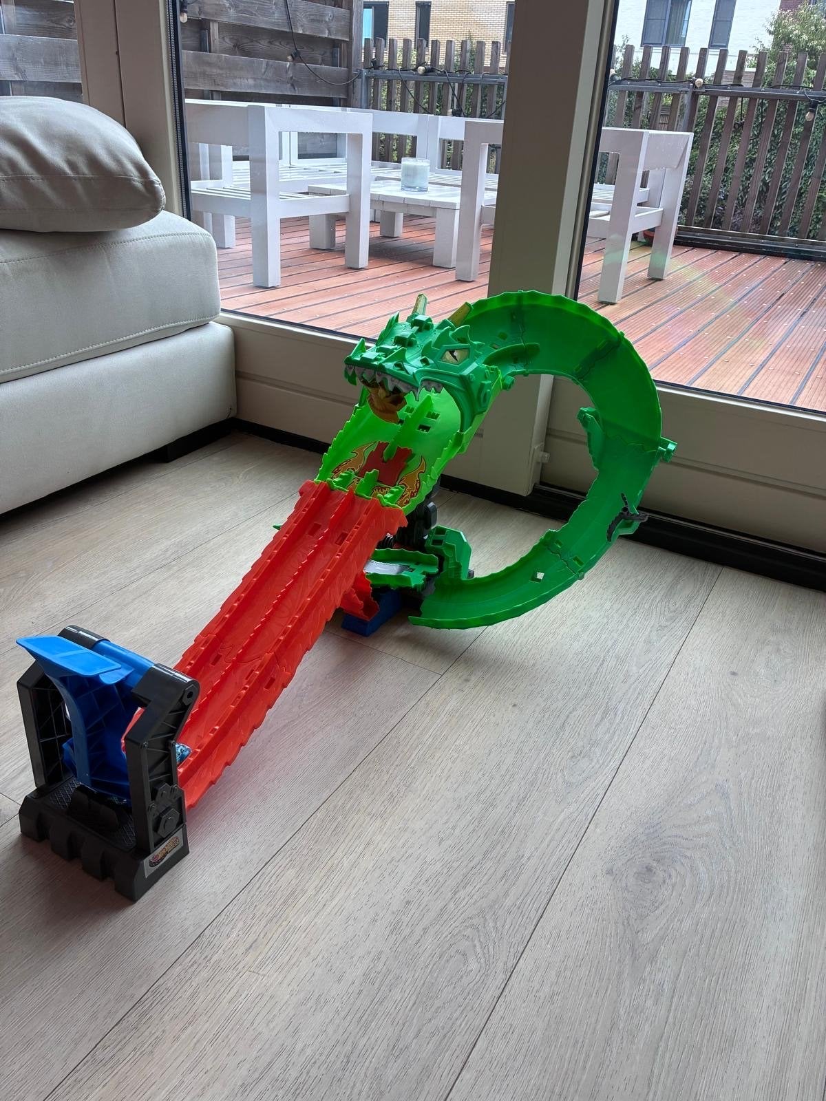Hot Wheels Draken Racebaan met Looping, Ophalen of Verzenden, Hot Wheels, Racebaan, Gebruikt