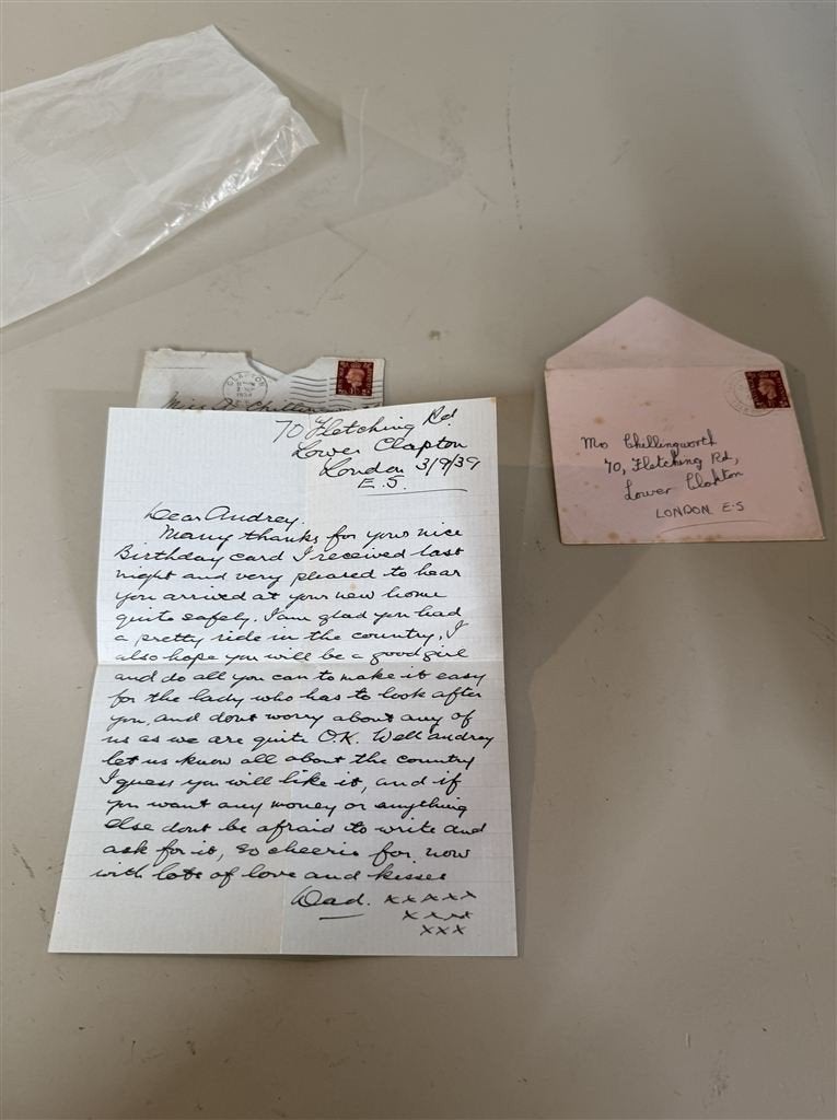 2 Enveloppen + 1 Brief uit 1939 - Originele Poststukken, Ophalen of Verzenden, Onbeschreven, Nederland
