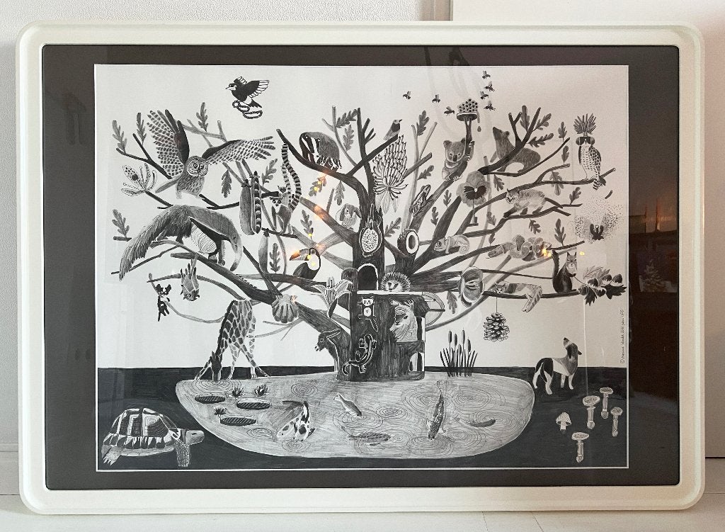 Potloodtekening Marina Vandel voor LFG (100x70cm), Antiek en Kunst, Kunst | Tekeningen en Foto's, Ophalen, Reproductie, Potloodtekening
