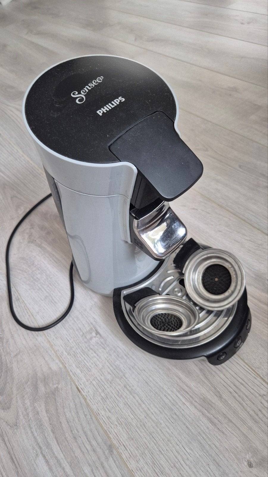 Philips Senseo Original - Wit/Grijs - Koffiepadapparaat, Witgoed en Apparatuur, Koffiepads en cups, Gebruikt, Koffiemachine, Ophalen of Verzenden