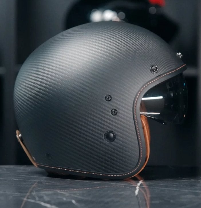 Belfast EVO Carbon Jethelm met Vizier  Nieuwprijs E229, Motoren, Overige merken, Heren, Jethelm, Ophalen of Verzenden