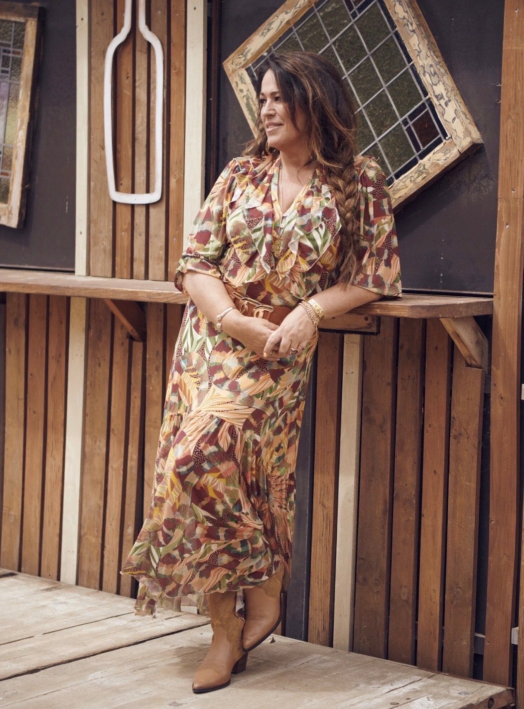 Tessa Koops Sulany Ohani Maxi Jurk maat XL, Overige kleuren, Maat 46/48 (XL) of groter, Ophalen of Verzenden, Zo goed als nieuw