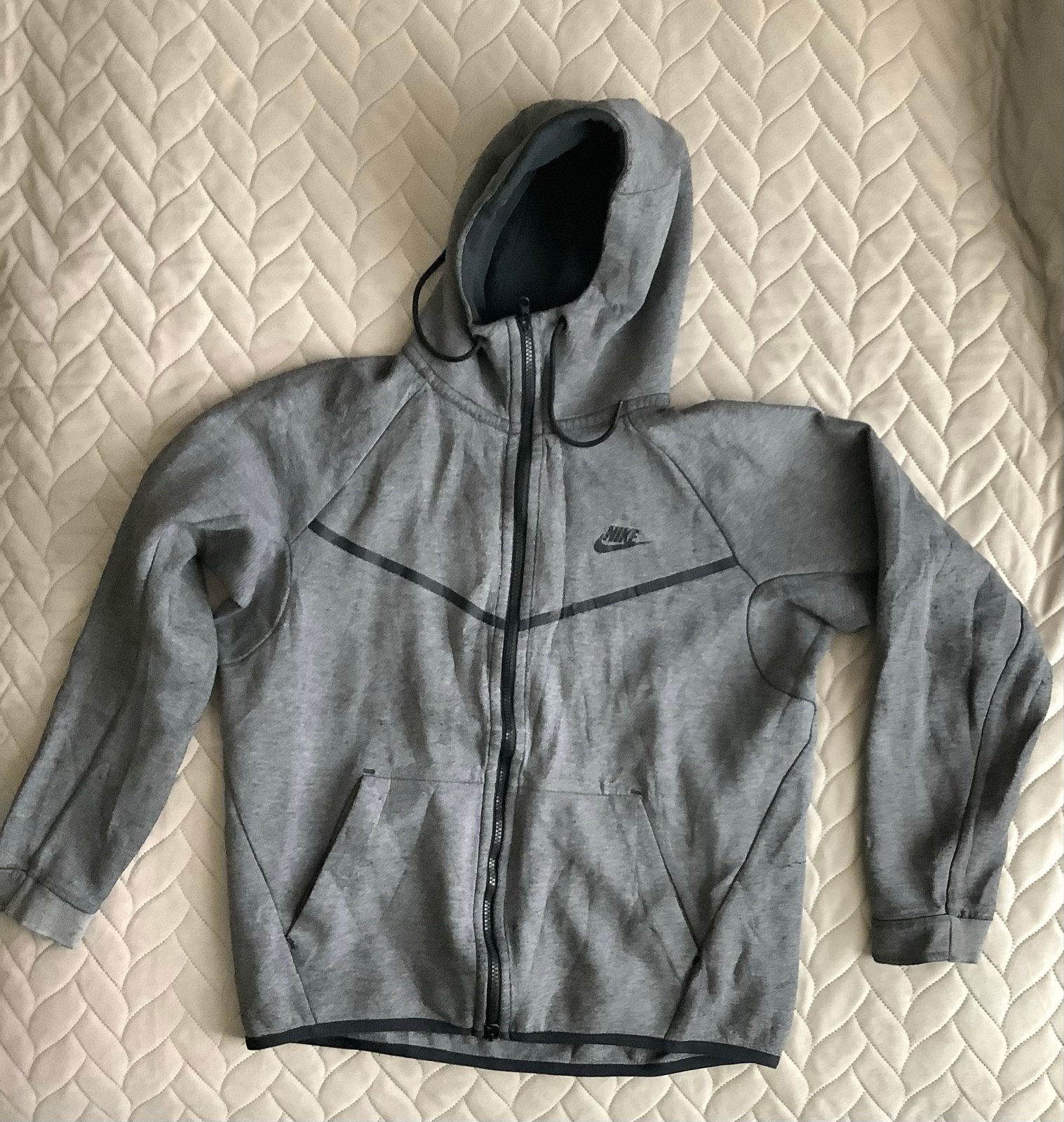 Nike Tech Fleece Hoodie Grijs Maat M, Ophalen of Verzenden, Gedragen