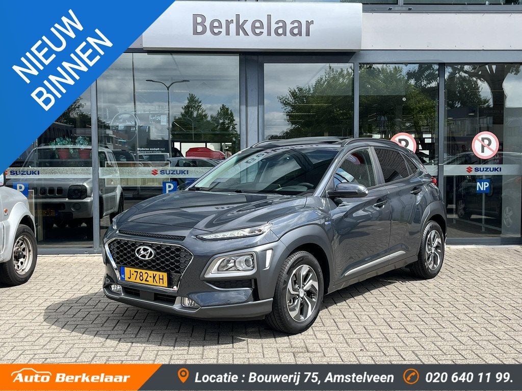 Hyundai Kona 1.6 GDI HEV Fashion Sky | Schuif Kanteldak | Kr, Auto's, Hyundai, Stof, Gebruikt, Euro 6, 2 kWh