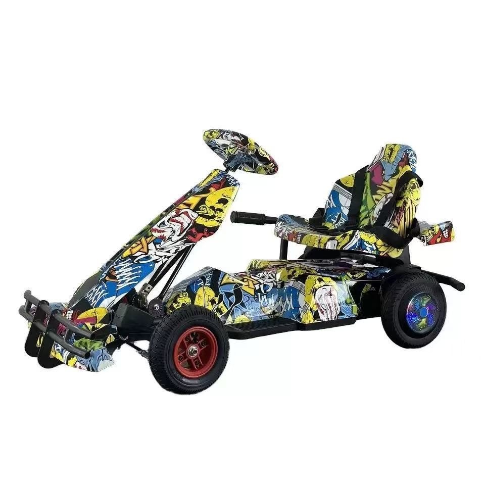 Flaming elektrische GO kart 36v 250w blauw/rood – 25km, Ophalen of Verzenden, Nieuw, Overige typen