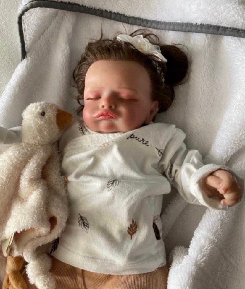 Realistische Reborn baby meisje 🌸, Verzamelen, Verzenden, Zo goed als nieuw, Babypop, Levensecht of Reborn