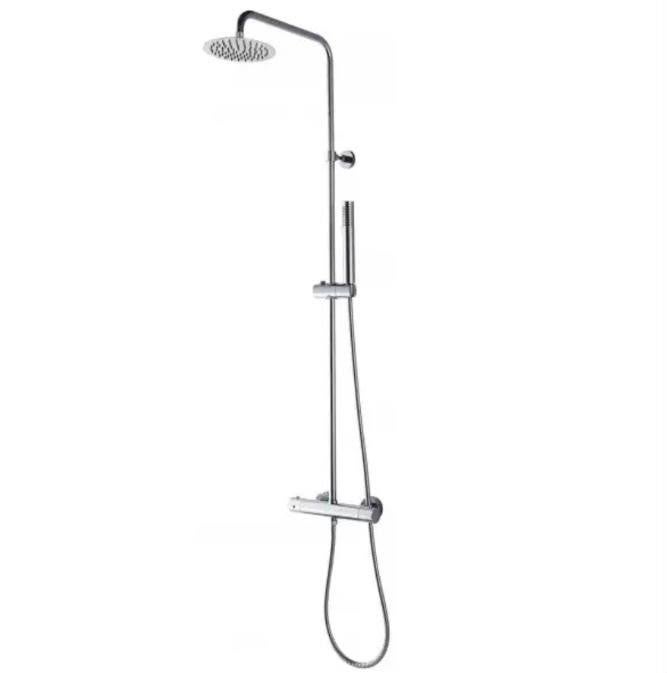 Xellanz Wiesbaden Caral-Eco Twenty Regendoucheset, Doe-het-zelf en Verbouw, Ophalen of Verzenden, Nieuw, Chroom, Douche