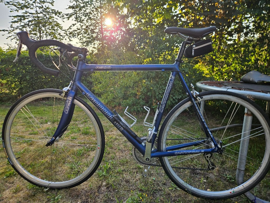 Cannondale R500 Racefiets Shimano Tiagra FlightDeck, Gebruikt, 57 tot 61 cm, Meer dan 20 versnellingen, Schijfrem