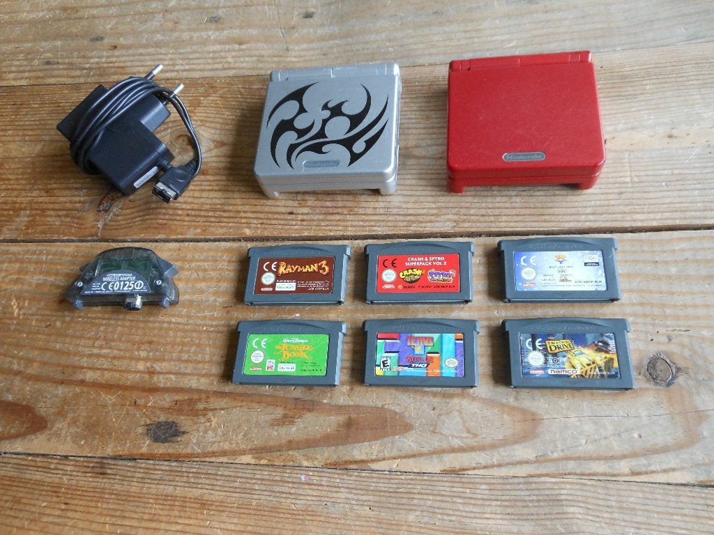 2x Nintendo GBA SP met spellen, Spelcomputers en Games, Spelcomputers | Nintendo Game Boy, Ophalen of Verzenden, Gebruikt, Game Boy Advance SP