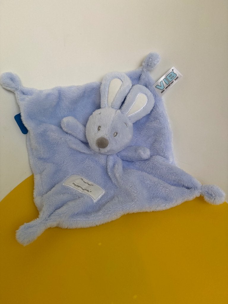 K4252 VIB doekje konijn blauw, Ophalen of Verzenden, Zo goed als nieuw, Konijn