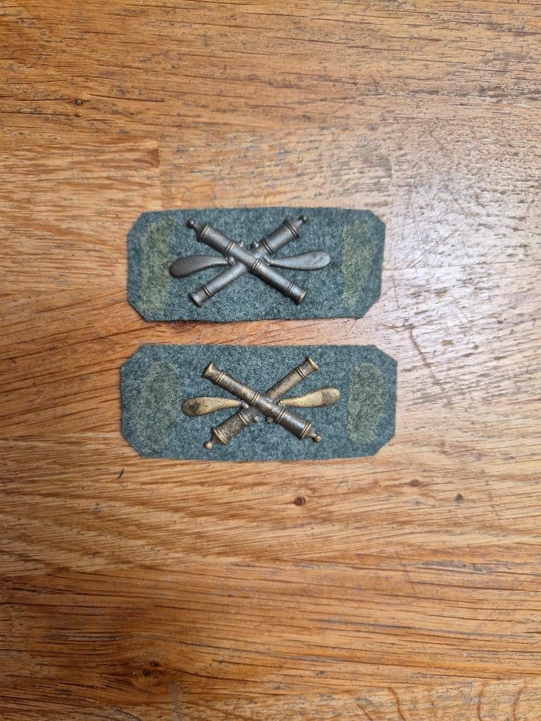 Wo2 Nederlandse LUA Luchtdoelartillerie emblemen, Verzamelen, Ophalen of Verzenden, Nederland, Embleem of Badge