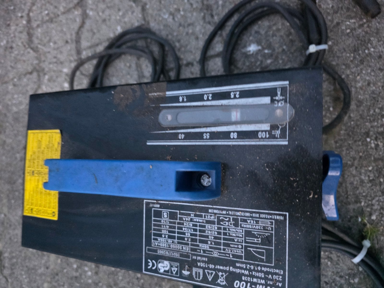 Ferm lasapparaat WEM1038  40 - 100 Ampere, Ophalen, Gebruikt, Minder dan 150 ampère, Elektroden