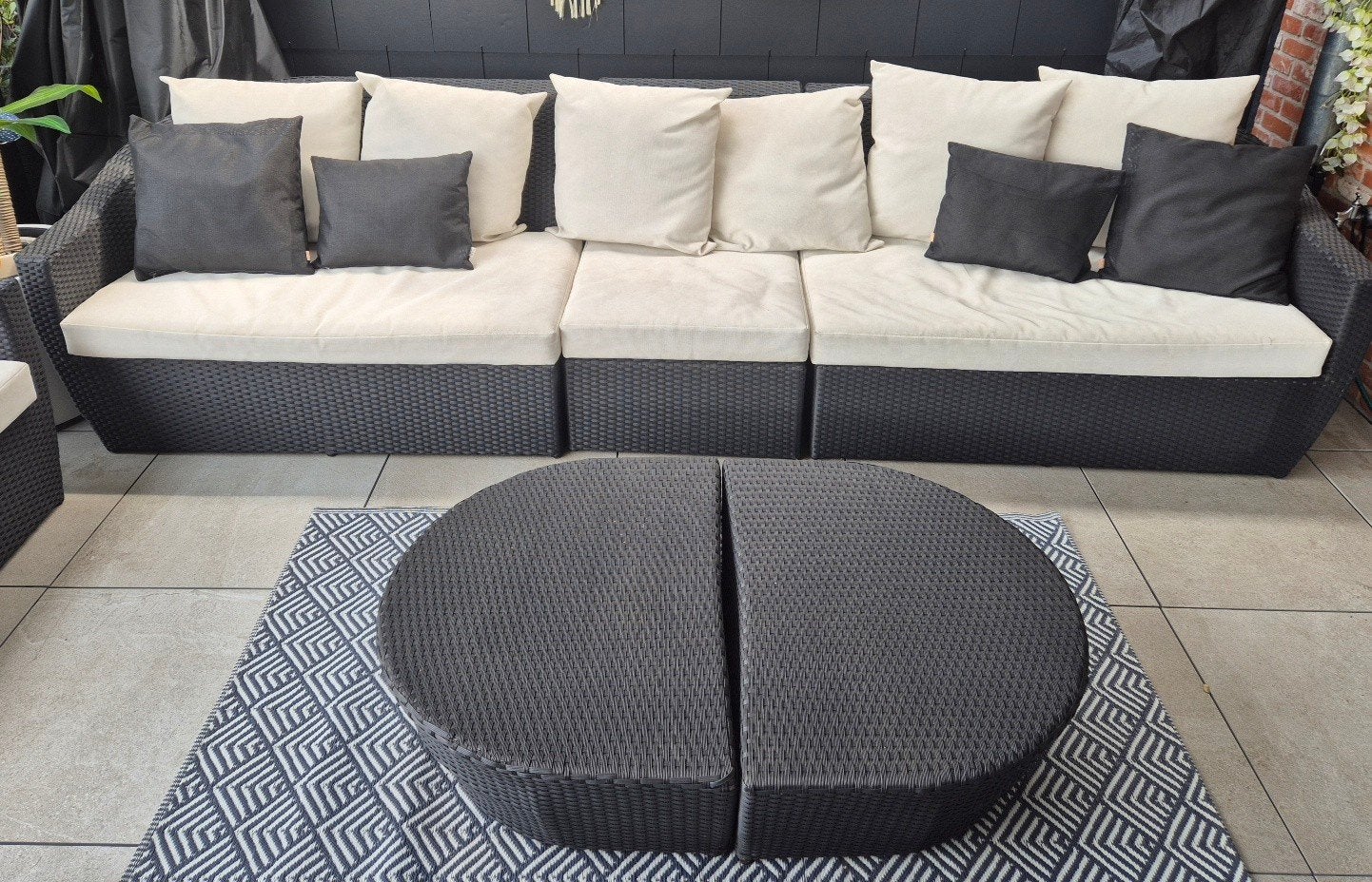 Wicker Loungeset, Ophalen, Loungeset, Wicker, 8 zitplaatsen