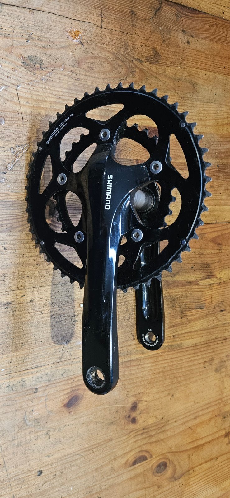 Shimano FC-RS400 compact crankstel, Fietsen en Brommers, Fietsonderdelen, Crankstel of Pedalen, Racefiets, Gebruikt, Ophalen of Verzenden