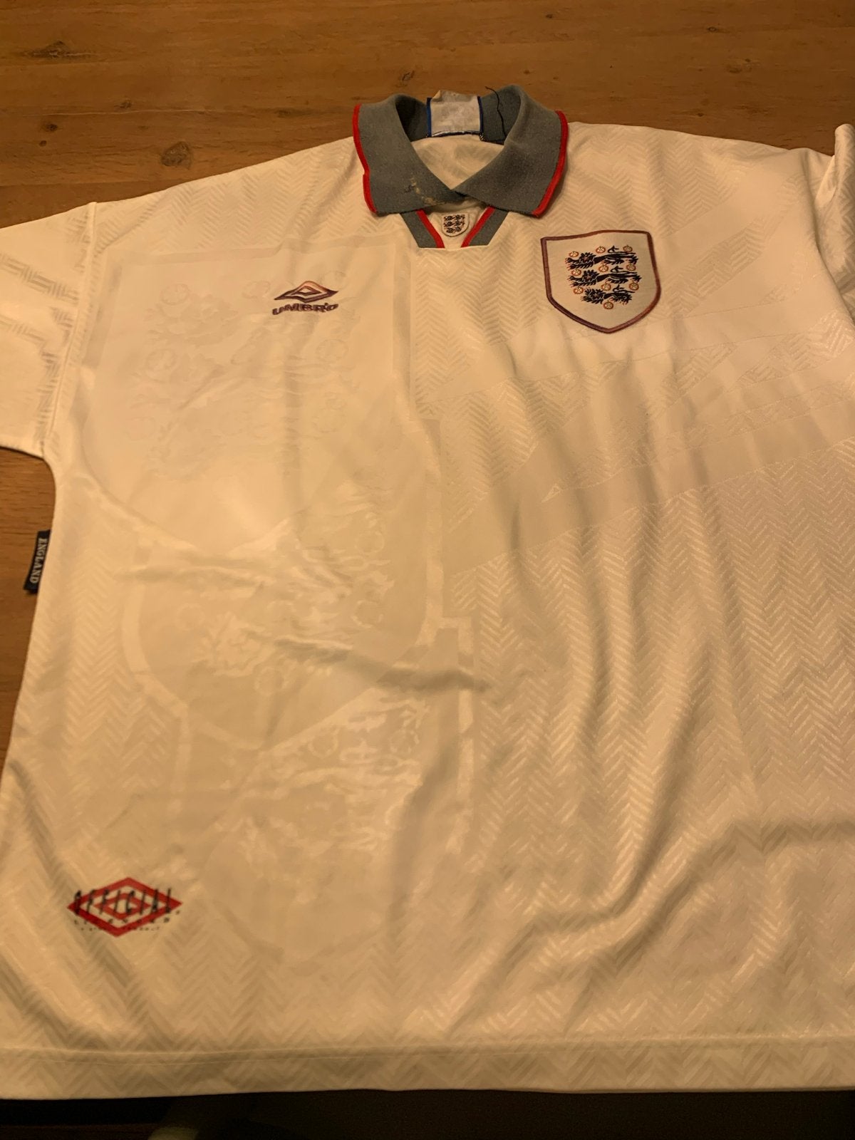 Vintage Engeland Voetbalshirt Jaren '90 - Maat XL, Maat XL, Ophalen of Verzenden, Gebruikt, Shirt