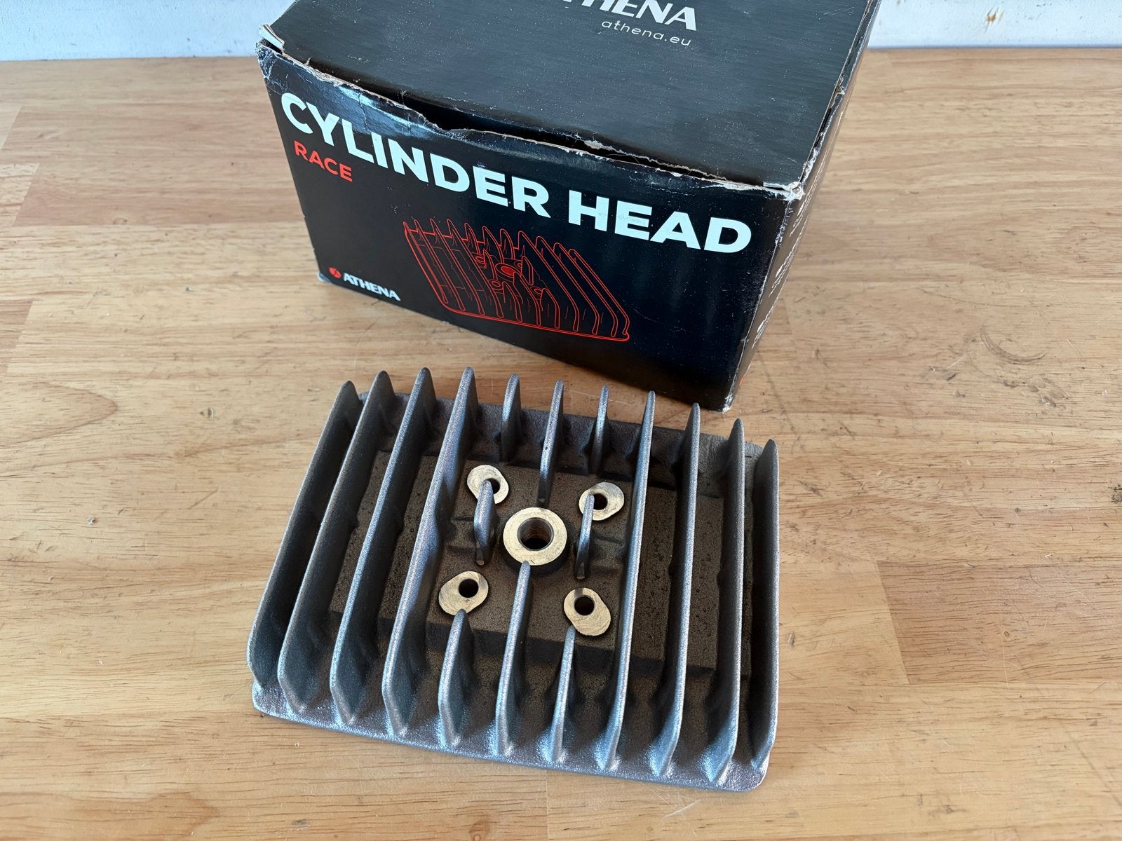 Athena Cilinderkop 39mm 50cc Zundapp Supertherm, Fietsen en Brommers, Brommeronderdelen | Zundapp, Verzenden, Nieuw, Cilinder