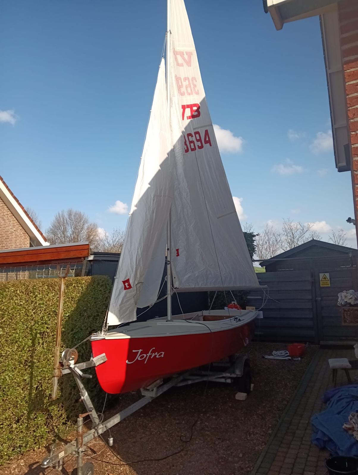 Te Koop open zeilboot, volksboot 480, Watersport en Boten, Zeilen en Zeiltoebehoren, Gebruikt, Minder dan 15 m², Overige typen