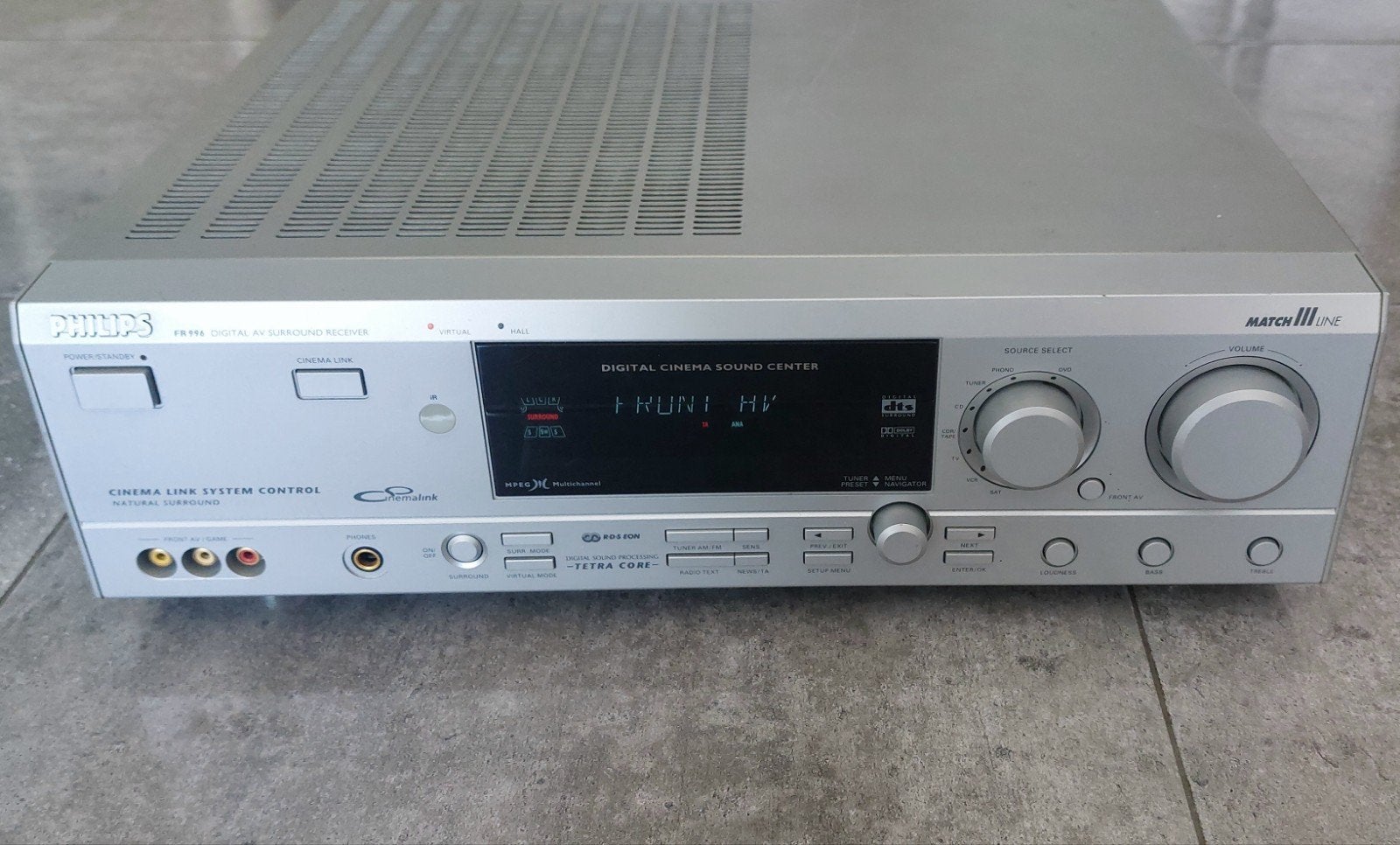 Philips FR996 Digital AV Surround Receiver, Overige merken, Ophalen of Verzenden, Zo goed als nieuw, 120 watt of meer