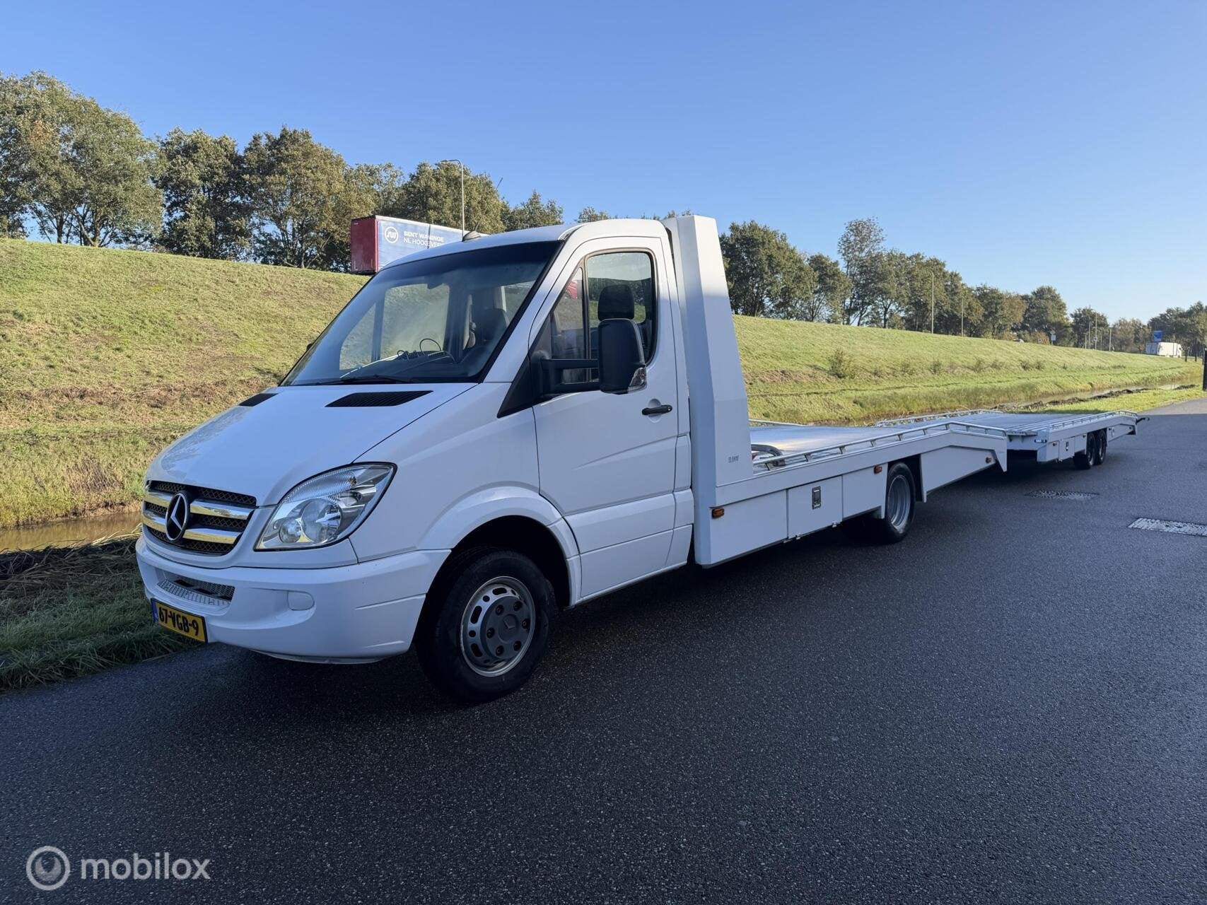 Mercedes Sprinter Oprijwagen 511 2.2 CDI Tijhof zeer mooi, Auto's, Gebruikt, 4 cilinders, Bedrijf, Electronic Stability Program (ESP)