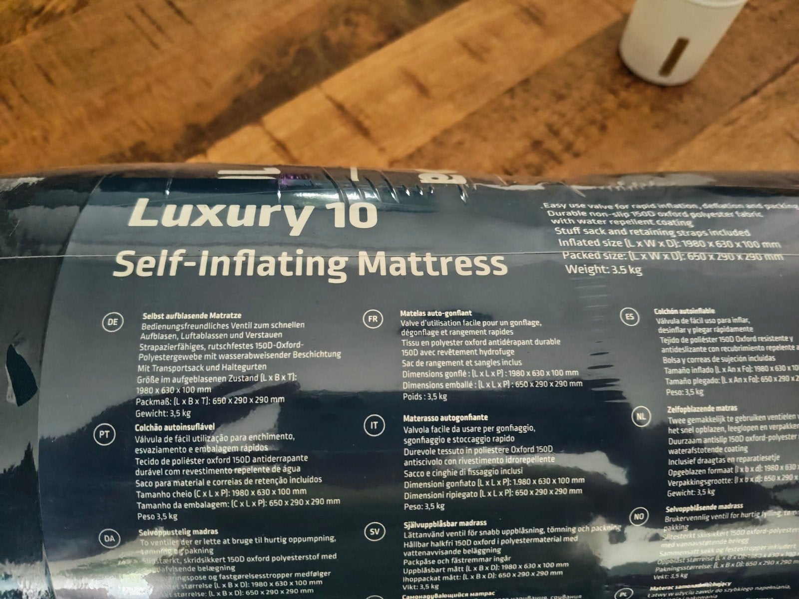 Kampa Luxury 10 Zelfopblazend Matras - 1-persoons, Ophalen