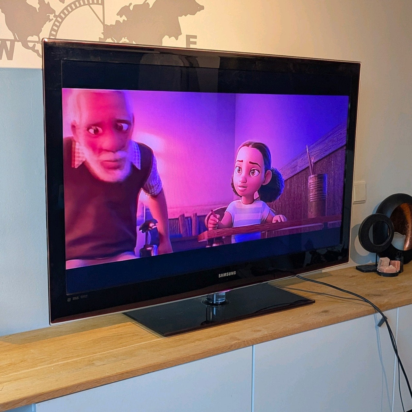 Samsung flatscreen full HD LED TV 46 inch, Ophalen, 100 Hz, Samsung, 100 cm of meer