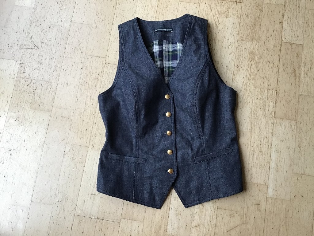 Drykorn denim gilet / waistcoat – Maat 4 (M / 38), Maat 38/40 (M), Drykorn, Zo goed als nieuw, Verzenden