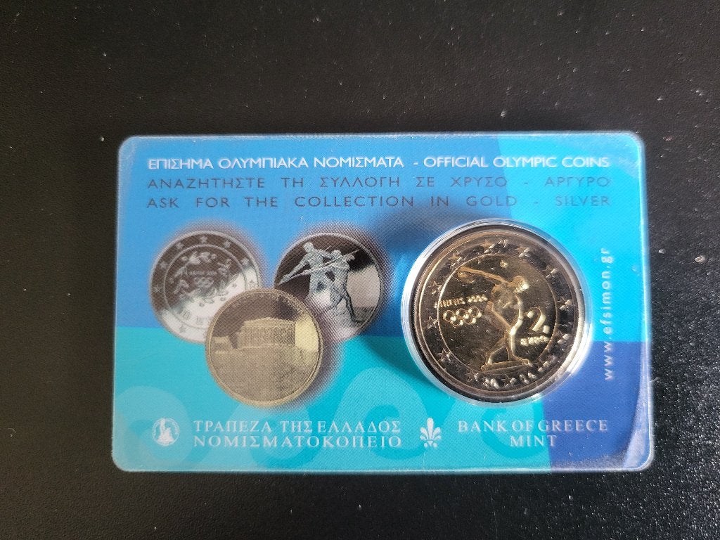 Coincard 2 euro herdenkingsmunt Griekenland 2004 'Olympic', Ophalen of Verzenden, Griekenland, 2 euro