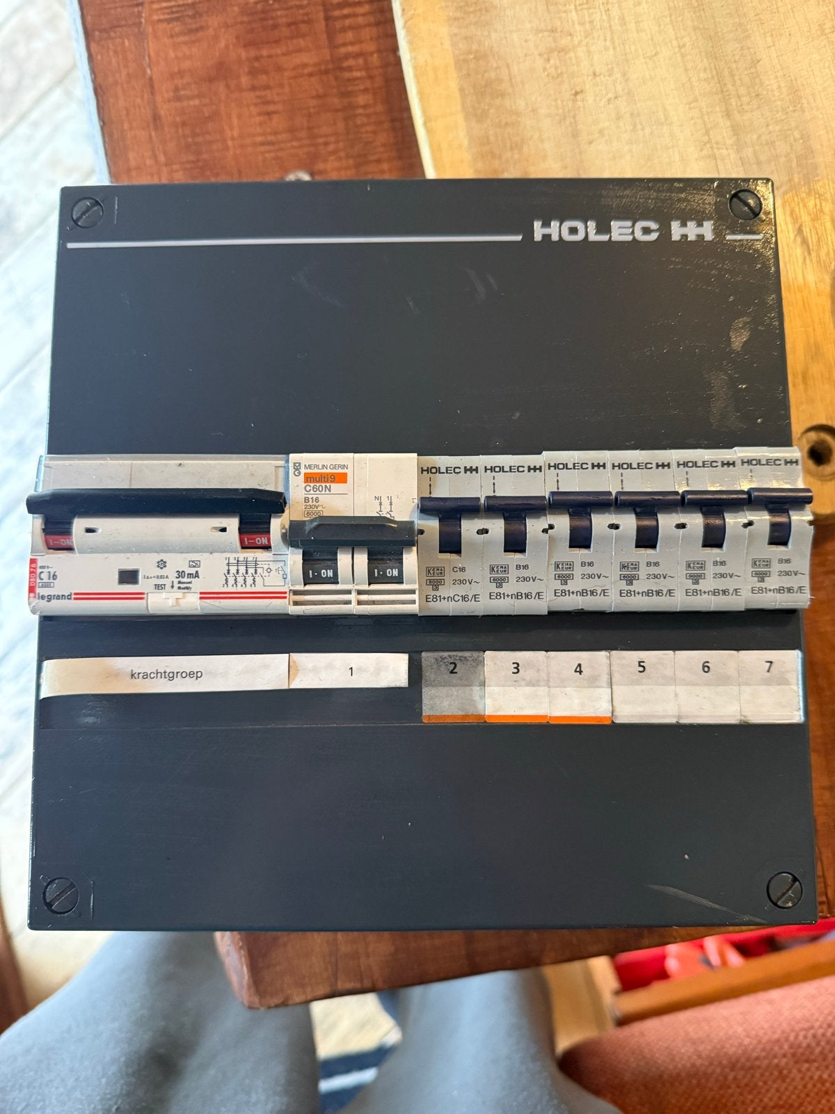 Holec HHH Groepenkast met Merlin Gerin en Legrand componente, Ophalen, Gebruikt, Overige merken, Groepenkast