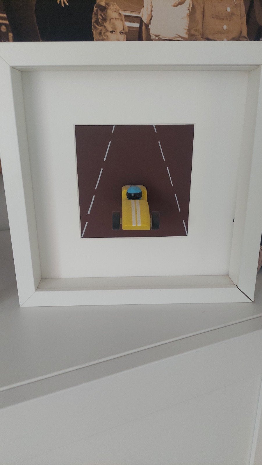 schilderij met auto s voor kinderkamer, Ophalen