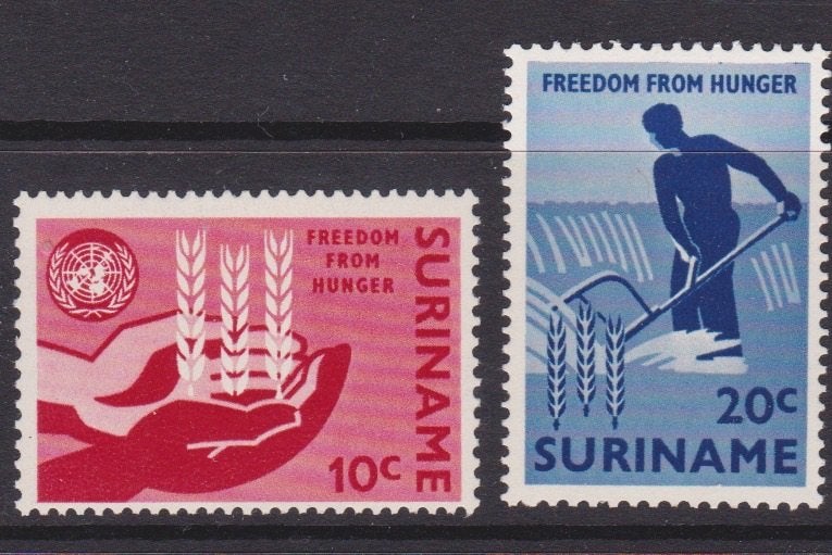 TSS Kavel 260031 Suriname PF  mi-nr 431-432 honger, Ophalen, Postfris