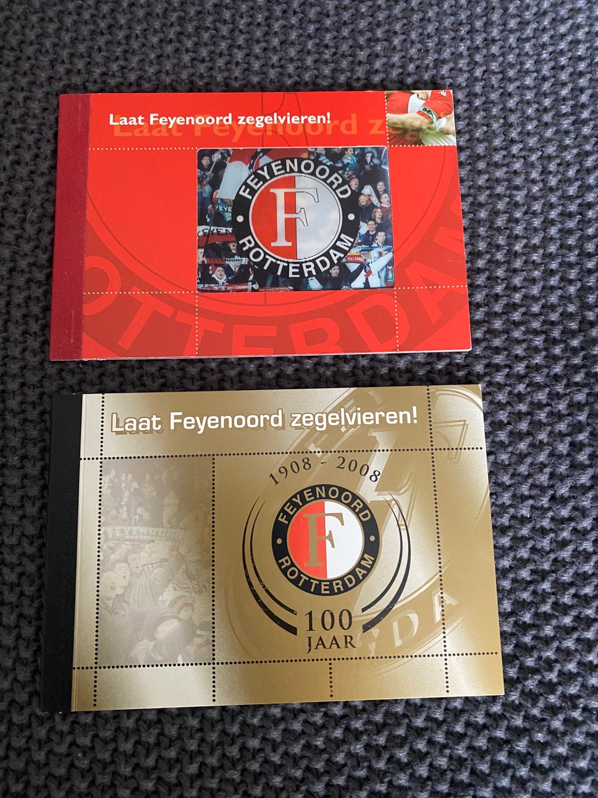2 postzegels boekjes Feyenoord, Verzenden, Zo goed als nieuw, Feyenoord, Boek of Tijdschrift