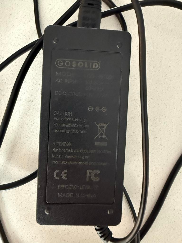Windgo ebike oplader 42V 2A - GOSOLID GS-100, Fietsen en Brommers, Ophalen of Verzenden, Gebruikt
