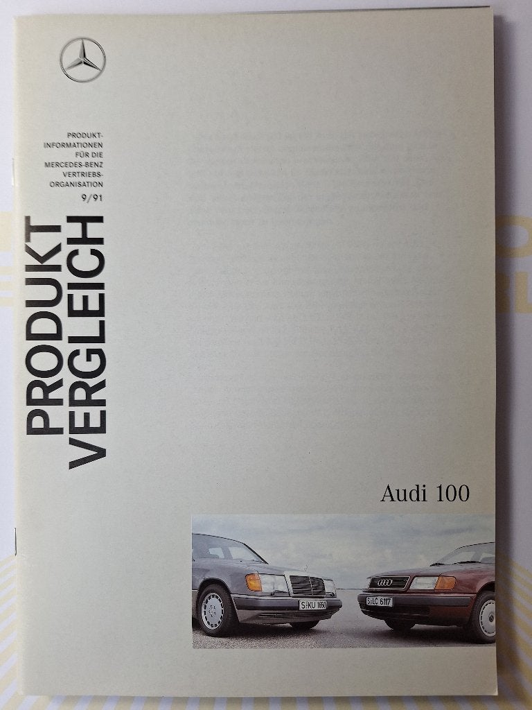 Mercedes E klasse Audi 100 september 1991, Boeken, Nieuw, Ophalen of Verzenden, Mercedes-Benz, Audi