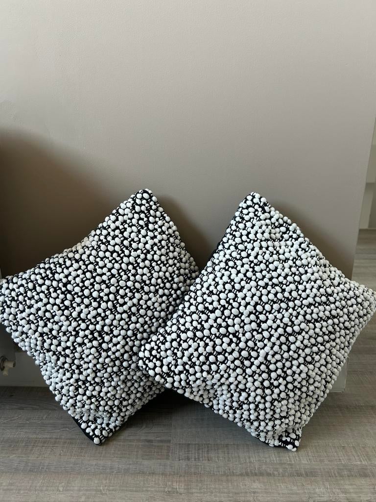 Sierkussen 2x (ZGAN!), Huis en Inrichting, Woonaccessoires | Kussens, Ophalen of Verzenden, Zo goed als nieuw, Vierkant