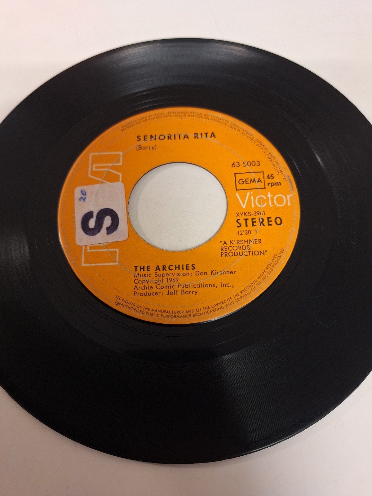 The Archies - Senorita Rita, 1969., Verzenden, 7 inch