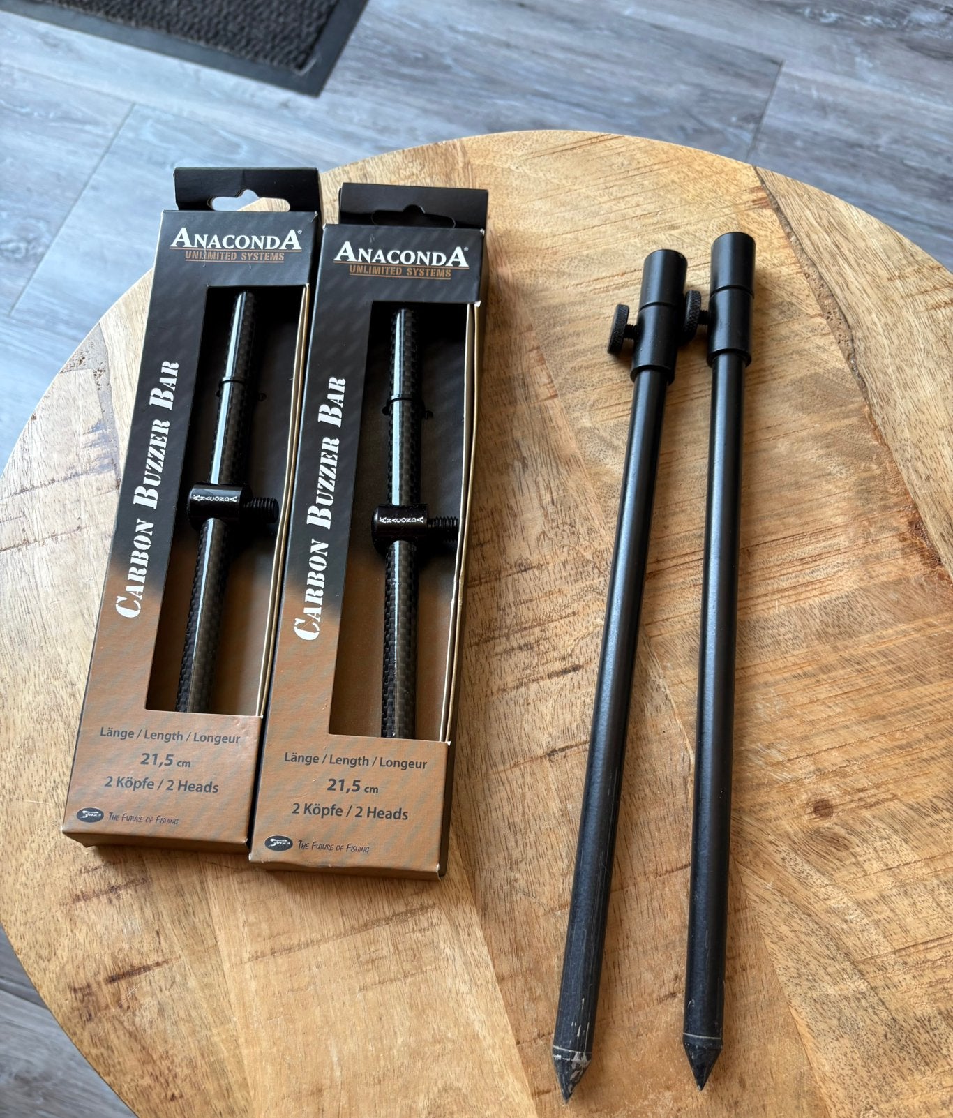 Anaconda carbon buzzerbars plus banksticks, Watersport en Boten, Hengelsport | Karpervissen, Ophalen of Verzenden, Zo goed als nieuw