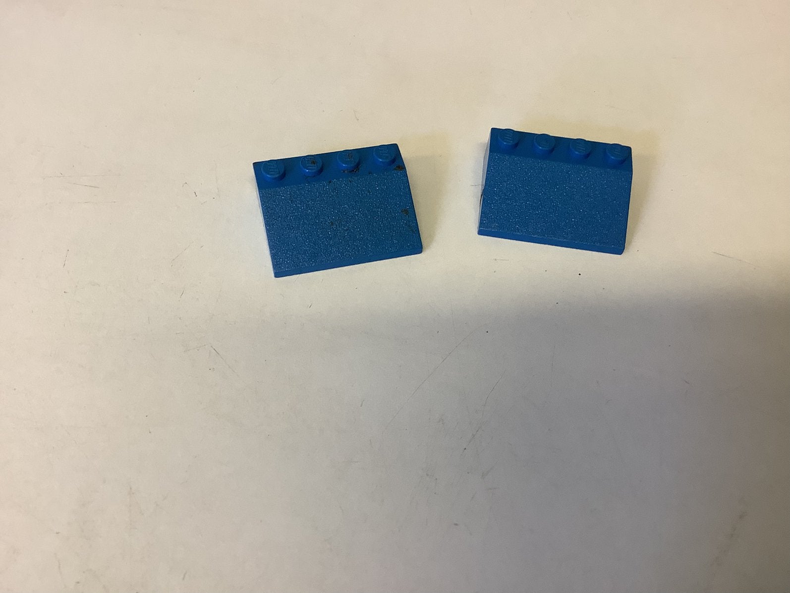 Lego dakpan 33 3x4 blauw, Ophalen of Verzenden, Gebruikt, Losse stenen, Lego