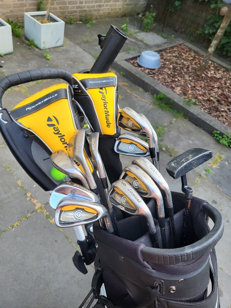 Zeer uitgebreide complete golfset TaylorMade / Cleveland, Ophalen, Gebruikt, Set, Cleveland