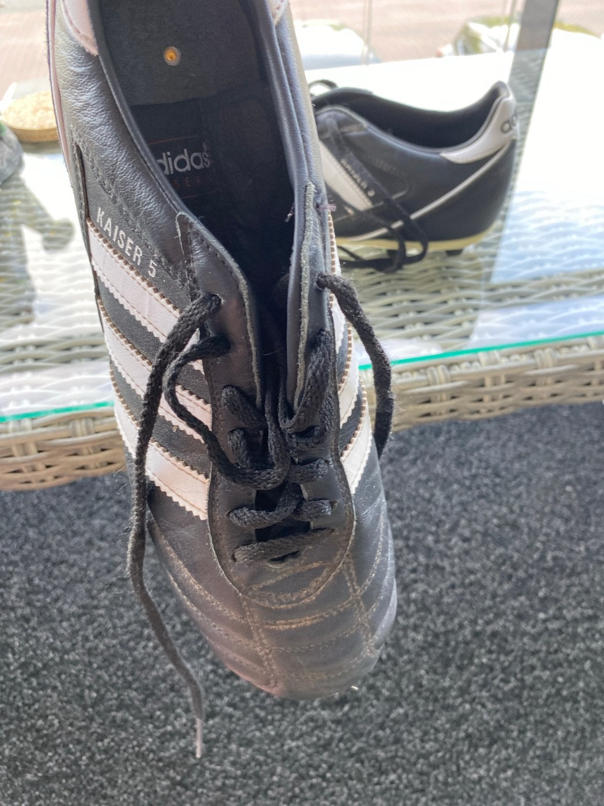 Adidas Kaiser 5 voetbalschoenen, Maat XS of kleiner, Ophalen of Verzenden, Gebruikt, Schoenen
