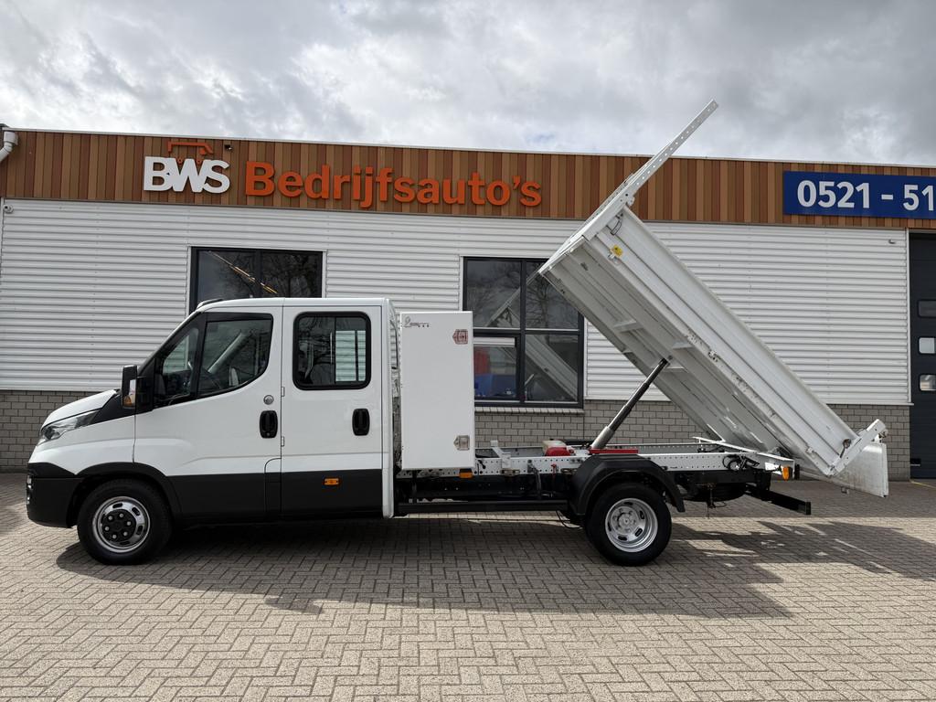 Iveco Daily 35C14D euro 6 / DC 6 persoons / JPM kipper / vas, 13 km/l, Gebruikt, Startonderbreker, Wit