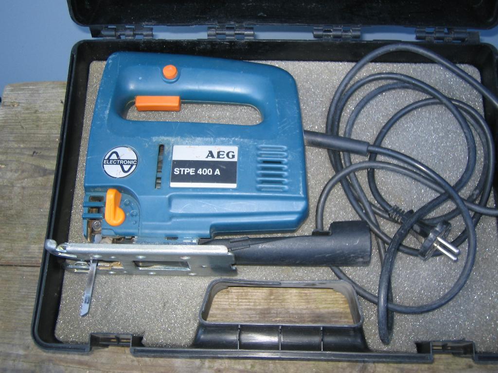 aeg decoupeerzaag 400 watt met koffer, Doe-het-zelf en Verbouw, AEG, Decoupeerzaag, Ophalen of Verzenden, Zo goed als nieuw