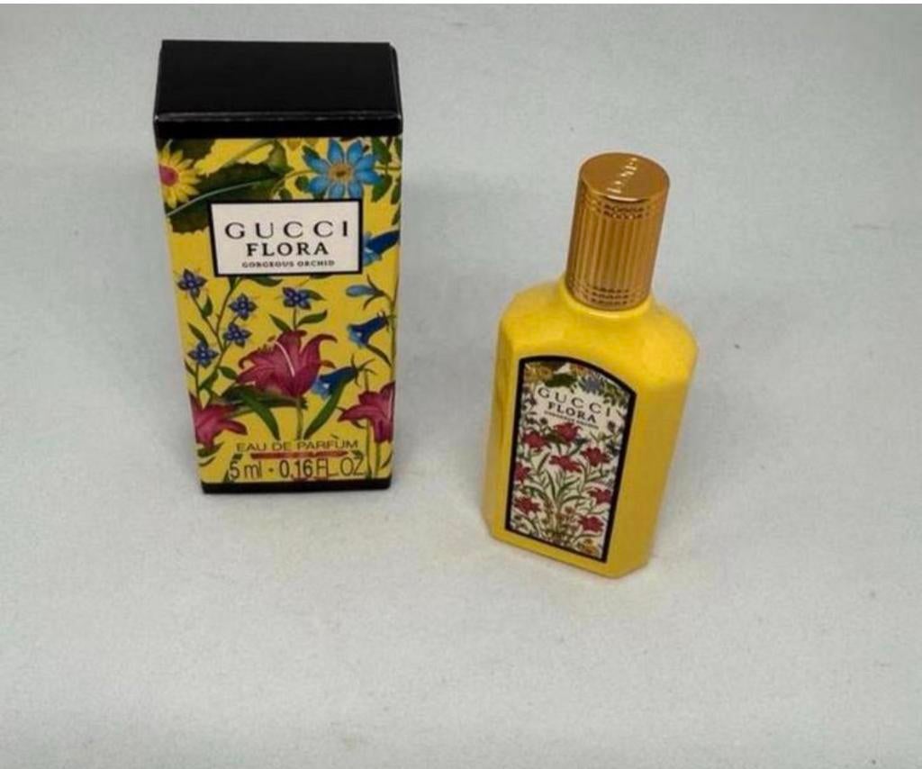 Parfum miniatuur Gucci Flora gorgeous Orchid 5 ml edp, Verzamelen, Verzenden, Nieuw, Miniatuur, Gevuld