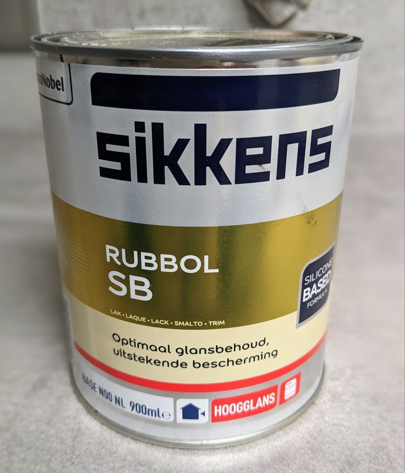 bruin/olijfgroene Sikkens verf, Doe-het-zelf en Verbouw, Verf, Beits en Lak, Ophalen of Verzenden, Nieuw, Blauw
