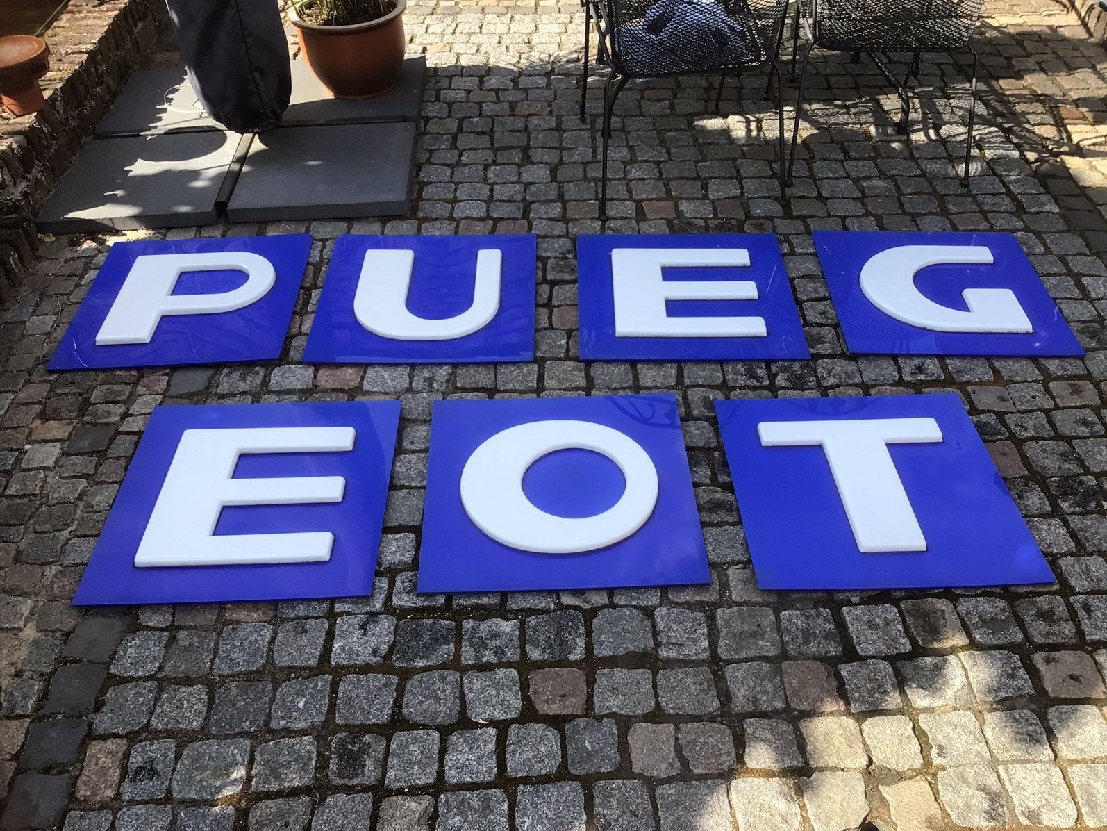 Verlichting Peugeot, Ophalen of Verzenden, Gebruikt, Reclamebord
