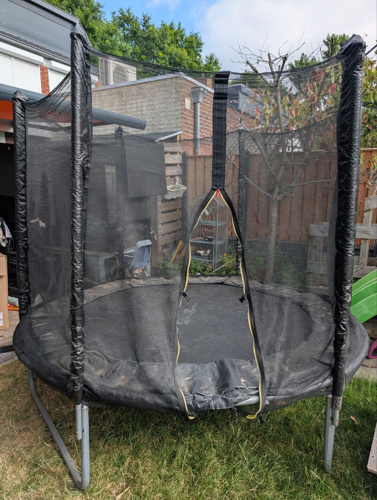 Trampoline met veiligheidsnet - Gebruikt, Ophalen, Gebruikt