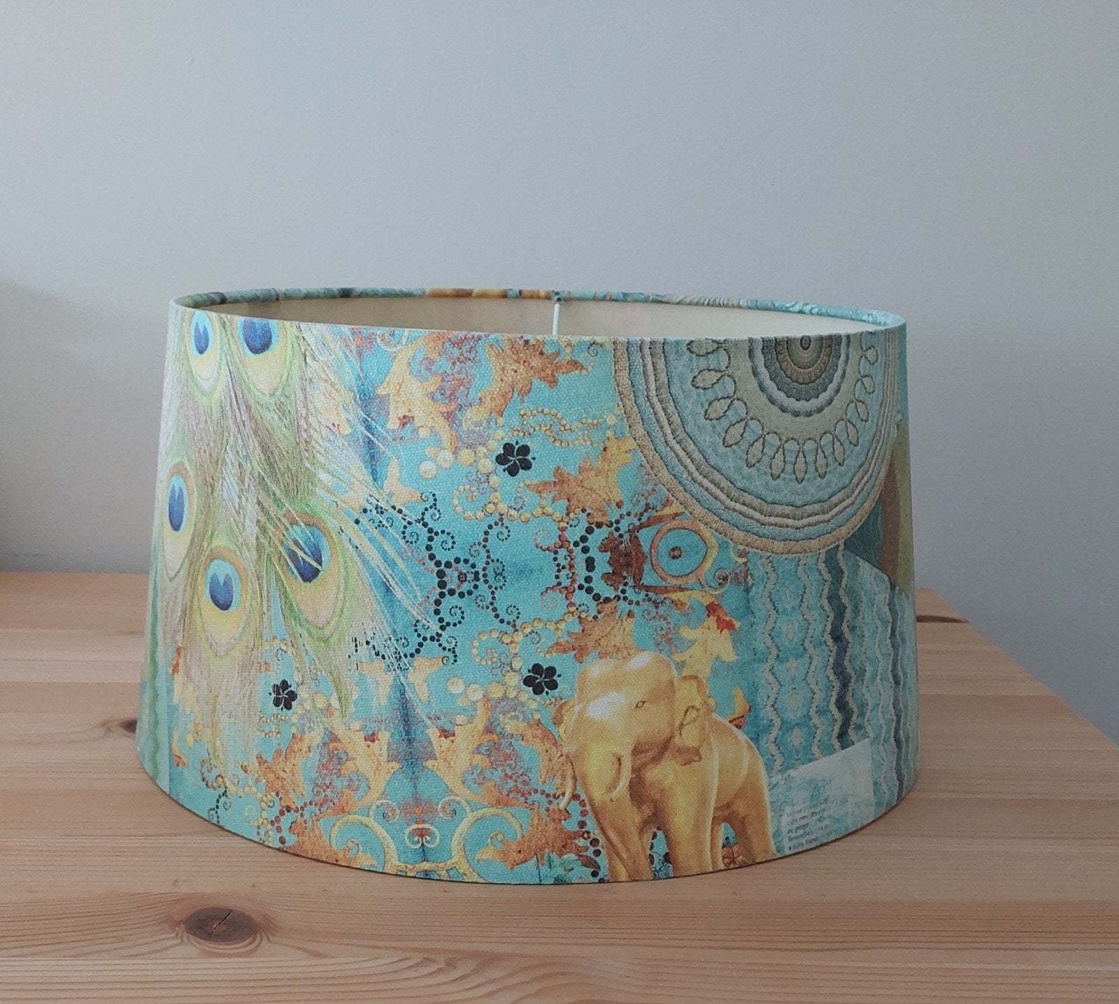 Boho Ibiza lampenkap, Ophalen of Verzenden, Zo goed als nieuw, Rond